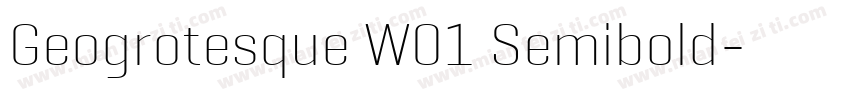 Geogrotesque W01 Semibold字体转换